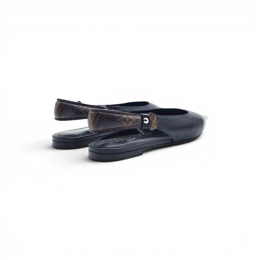 Louis Vuitton Legacy Slingback Ballerina Flats Black EU 36.5 US 6.5 - NWB $1100 - Picture 5 of 9